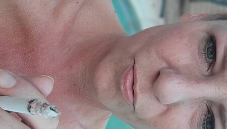 Naked Cougar Swimming and Masturbation