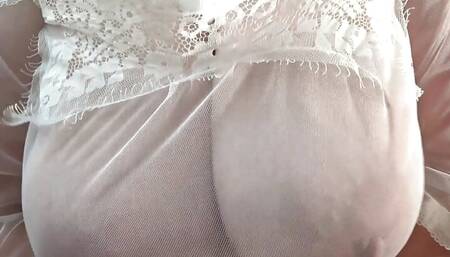 My big natural gorgeous boobs. Saggy tits. BBW milf. Amateur.