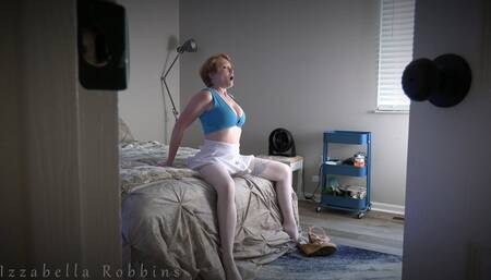 Voyeuring My Roommate Getting Ready for Her Date