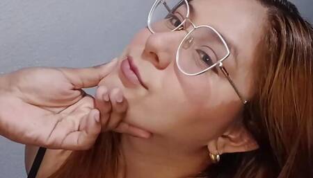 A big boob latina girl sucks a big dick