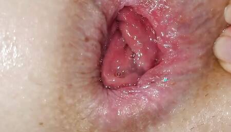 Candle with a flashlight in the anal hol Vol2