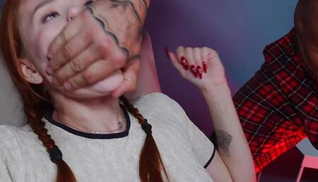 Hardcore Sex: Deepthroat and Slaps With Fire Hot Redhead