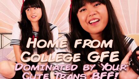 Home From College Gfe: Dominated by Your Cute Trans BFF