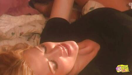 Experienced Blonde Fingering and Licking Pussy to Her Maid and Enjoys a New Lesbian Adventure