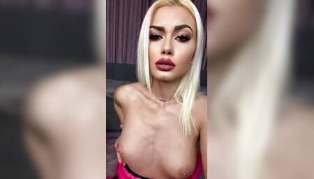 Hot Blonde Home Alone and Horny