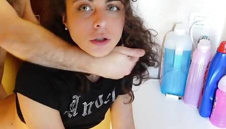 Cute Girl Gets Stuck in the Washing Machine and Is Fucked Hard