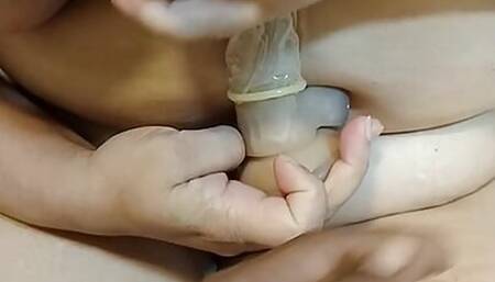 Fat Bitch with Extra Big Natural Boobs Fucking with Dildo