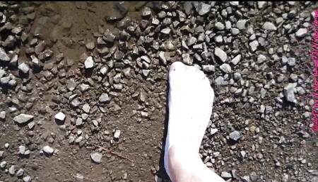 White Socks in the Puddle