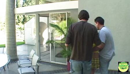 An Innocent Asian Girl Learns Some Bad Habits Like Smoking and Sucking Two Dicks