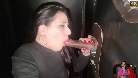 Monica Lima's Naughty GloryHole Adventure at INNER CLUB (Hotwife Fetish in SP)