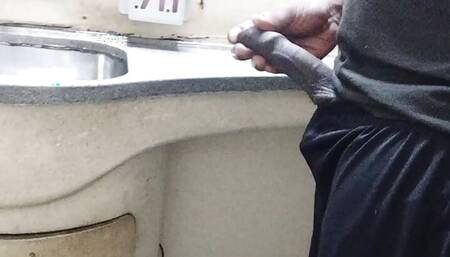 Desi guy jerking off in public train - Train bathroom sex