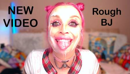 Mega ROUGH Video BLOWBANG Hard GAGGING Ruined Makeup WATERING Eyes BUKKAKE