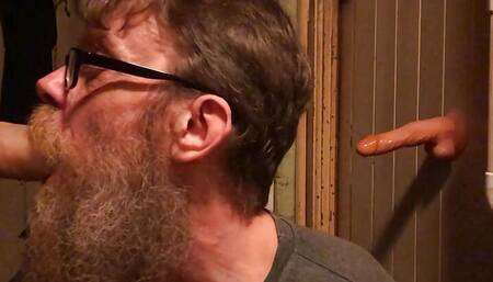 Sucking and fucking my big toy. XXX