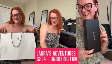 BBW Milf Laura Leslie BTS Porn Vlog - Unboxing Fun