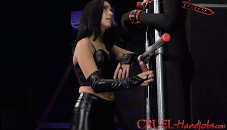 FULL HD Milking session with Black Angel