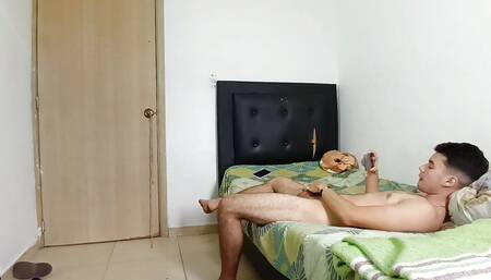 I Enter My Room and Find My Horny Stepbrother Masturbating and He Fucks Me Very Well Until He Cums in Me
