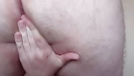 Fat Boy Shows and Jerk His Dirty Pink Pussy While Alone