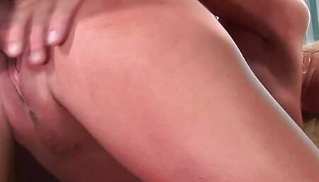 Blonde skinny milf gets fucked hard