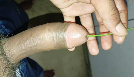 Penis rod insert, big cock masturbation, big cock