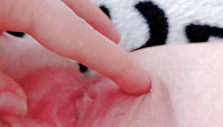Petite 18 year old girl masturbates