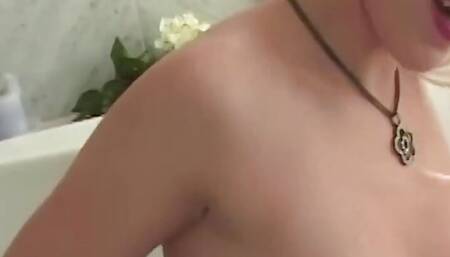 A Bubble Bath for a Pretty Blonde Before Hard Anal with Various Sex Toys