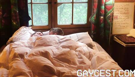 Gaycest Horny twink Felix Maze bottoms for big sexy DILF lover