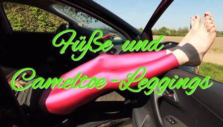 Feet and cameltoe leggings - Füße und Cameltoe Leggings