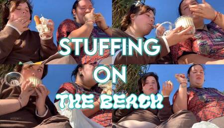 STUFFED ON THE BEACH Subway & BIG cheesecake pots!