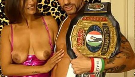 BIG BREAST BABE VS PORNSTAR CHAMPION MAN VS WOMEN MATCH & HARDCORE XXX SEXY SEX