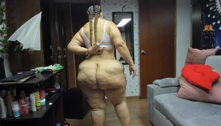 Kristen Hill BBW ass spreading and clapping