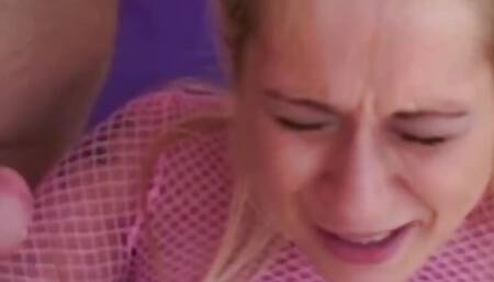 Slim Blonde with Fake Tits and High Heels Is Being Brought Home and Fucked Hard