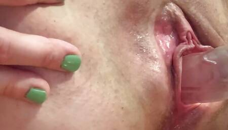 squirt in my friend's house close-up