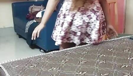 Real stepsister and stepbrother going to fuck in neighbour room