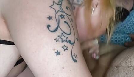 Fuck My Wife in a Black Skirt and She Takes My Cock in Her Mouth