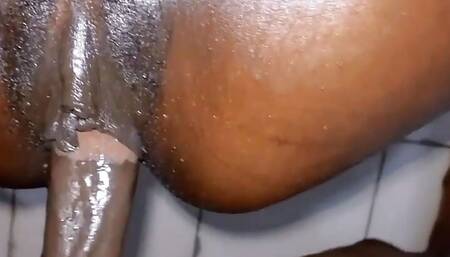 Ebony tight pussy fucked hard by a bbc