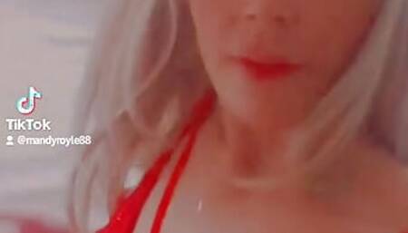 My sex red lingerie