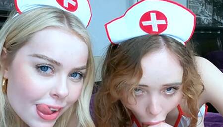 Nurses Aliya Brynn and Haley Spades Take Care of Alex Legend - Mobile