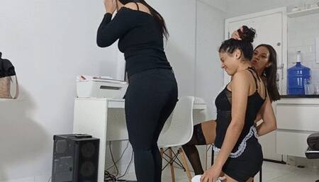 NEW MAID SMELL FARTS PART 2 By KIARA, LIA AND BRUNA PAZ