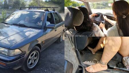Tanya and Rosy find the keys to the car, but don't know how to drive
