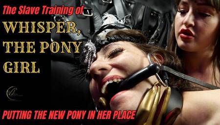 VIVIENNE L'AMOUR - THE SLAVE TRAINING OF WHISPER THE PONY GIRL - OVER THE KNEE SPANKING TO START HER SCHOOLING (1080P FULL HD)