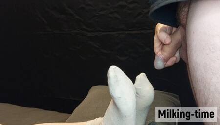 Shoot Your Thick Load On My Socks X2!