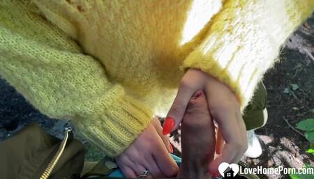 Blonde in the park wanted fresh cock