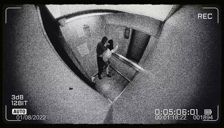 Viral video, preppy girl having sex in the elevator