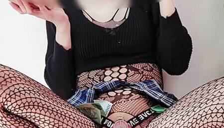 flat caged sissy's how to eat your own cum