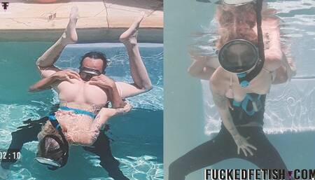 hd Eat pussy pool underwater apnea naked orgasm skinny porn star