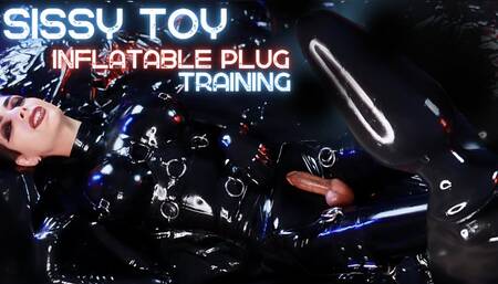 Sissy inflatable plug training