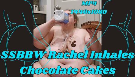 SSBBW Rachel Becomes a Feedee To Inhale Two Chocolate Cakes MP4 1920x1080