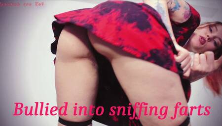 Bullied into sniffing My farts