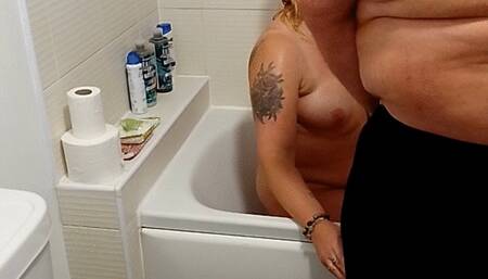 Piss whore part 2 Humiliated and degraded can it get worse the cold shower and body and face writing starts