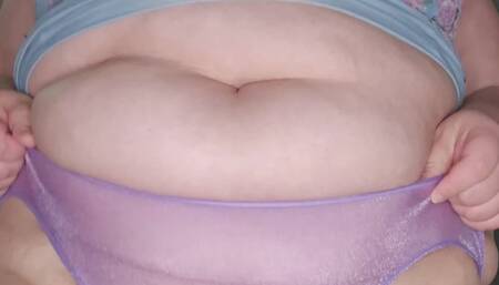 Fat Girl Struggles With Tight Dress & Panties